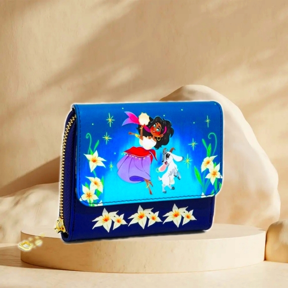 Loungefly Disney Hunchback of Notre Dame Esmeralda&Djali Mini Backpack&wallet🌹 - Picture 6 of 10